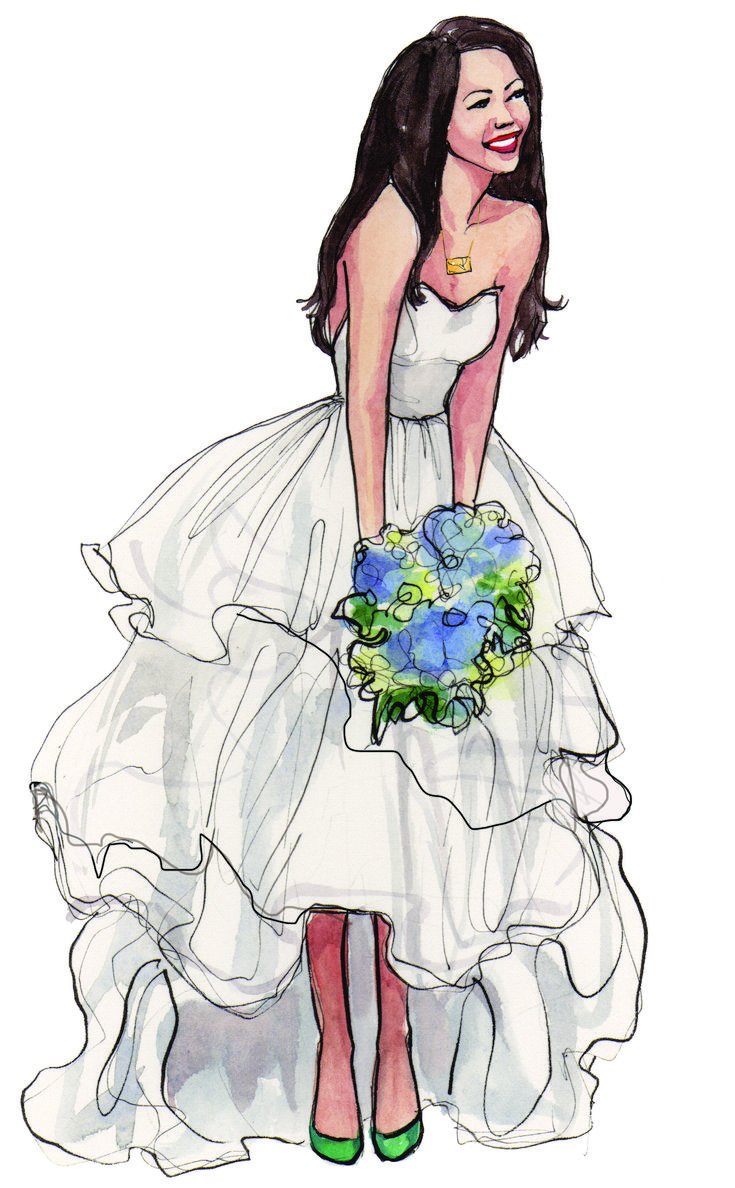 Невеста нарисованная