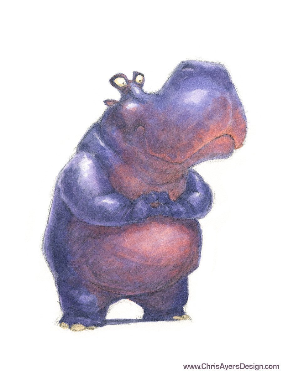 Бегемот мультяшный