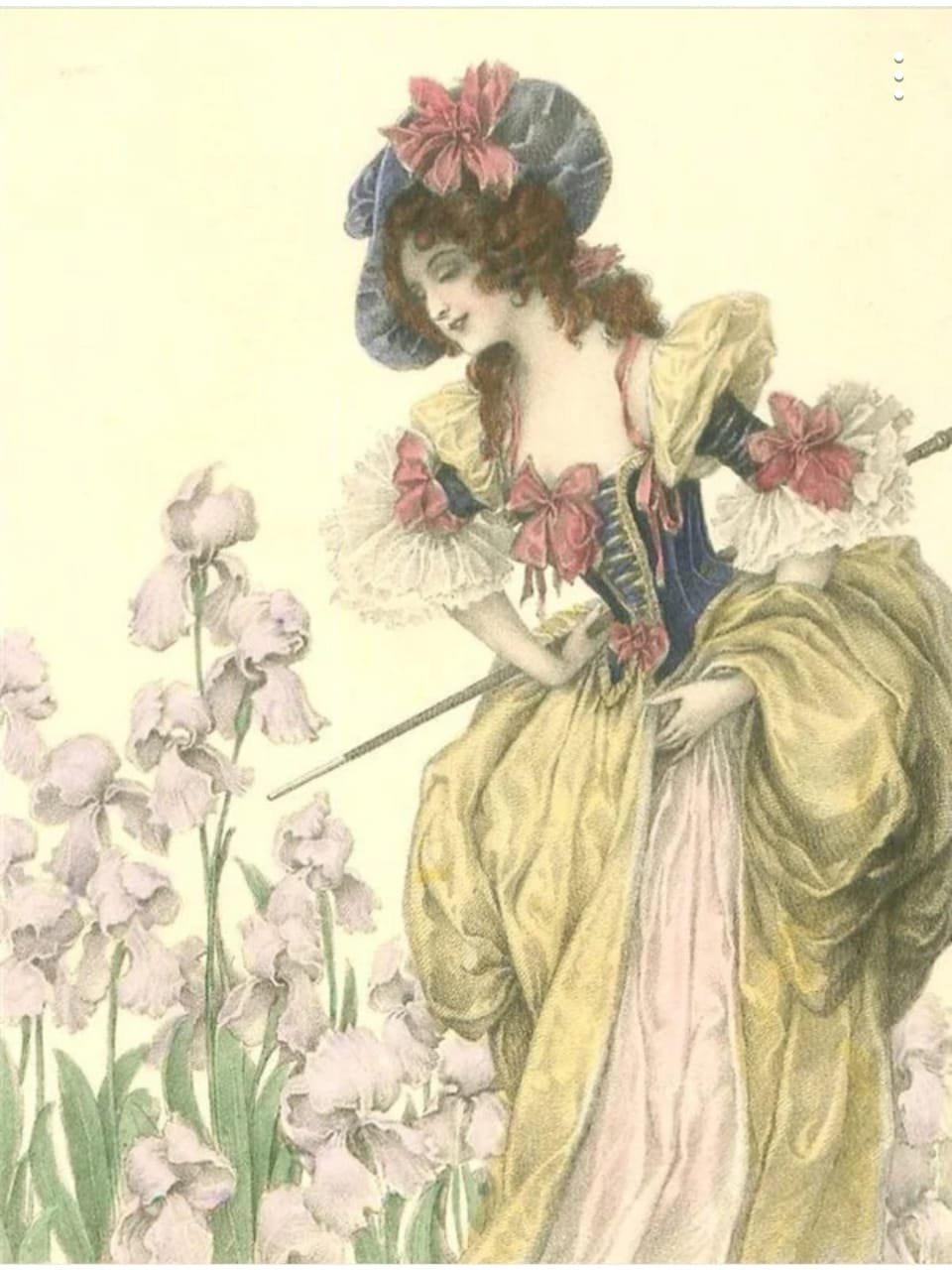 Винтажные дамы для декупажа