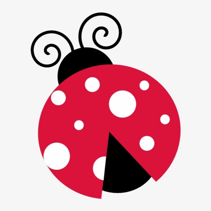 Божья коровка красная без точек