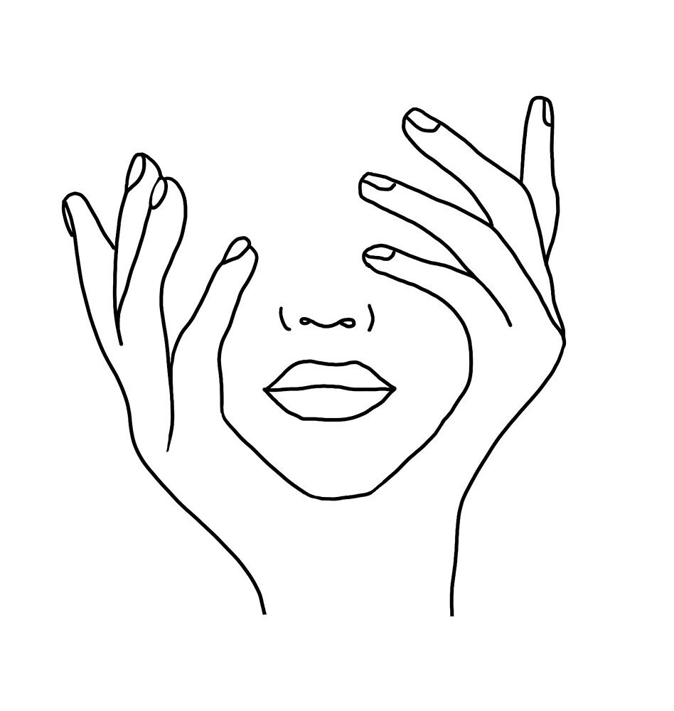 Лицо одной линией