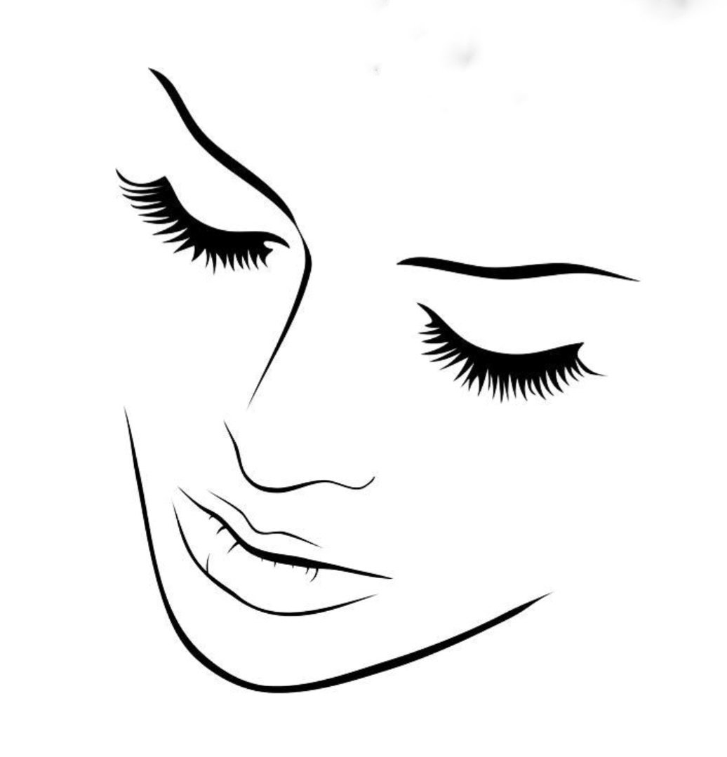 Женское лицо Графика