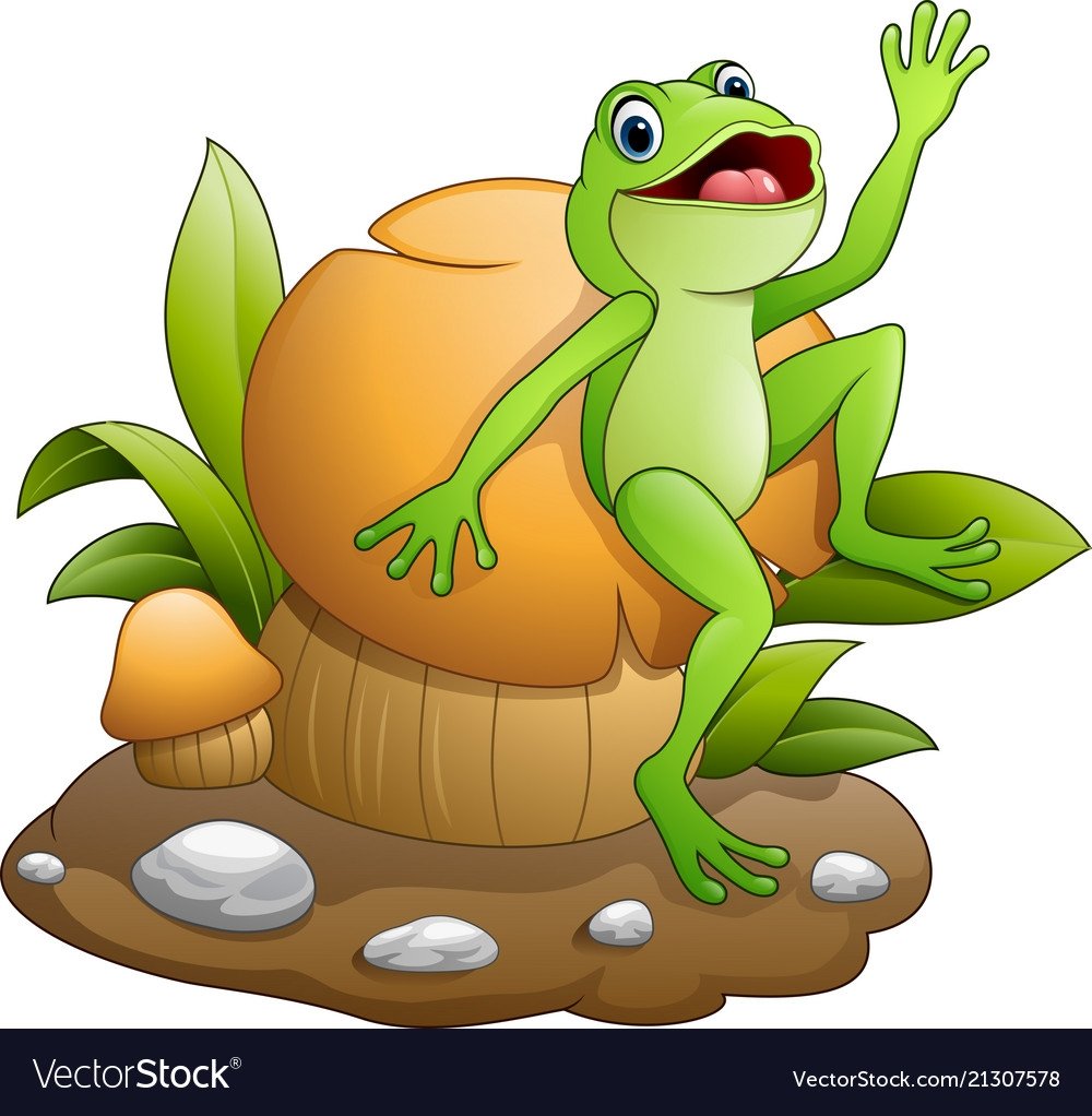 Лягушка мультяшная