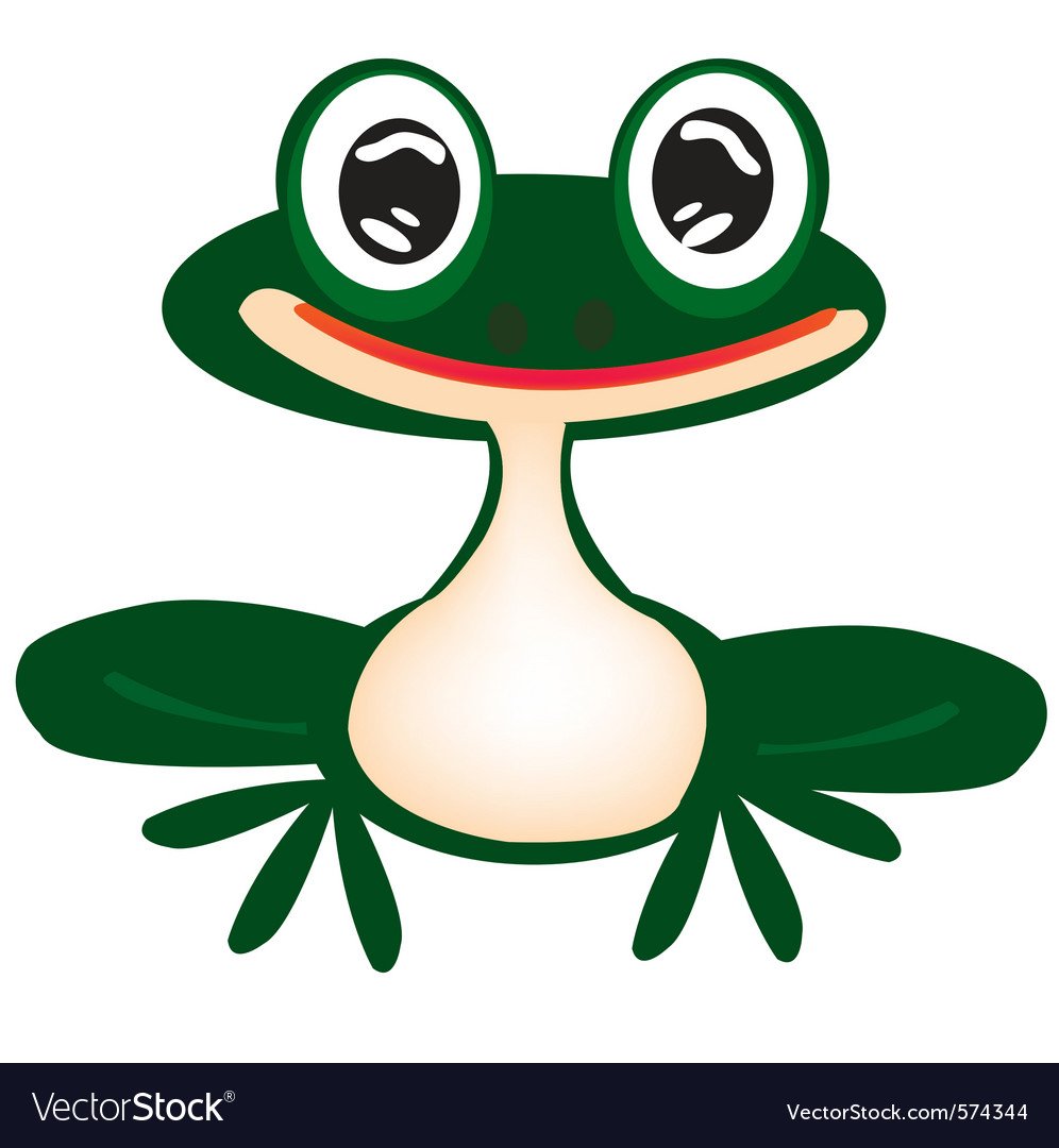 Лягушонок с открытым ртом