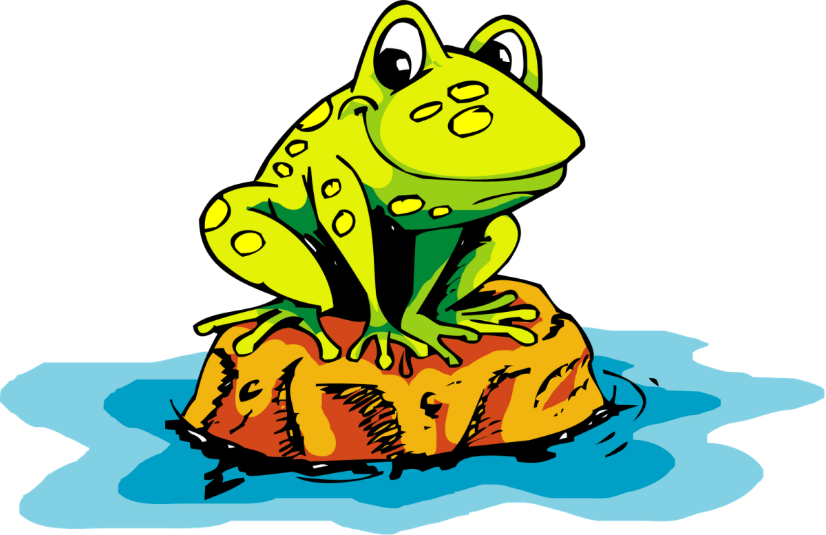 Милая лягушка арт