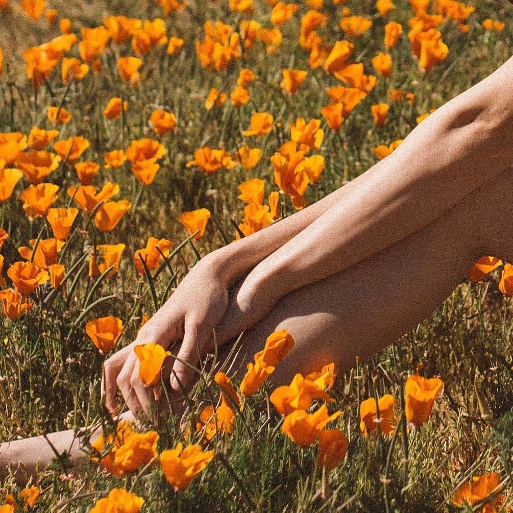 Оранжевая Эстетика девушка