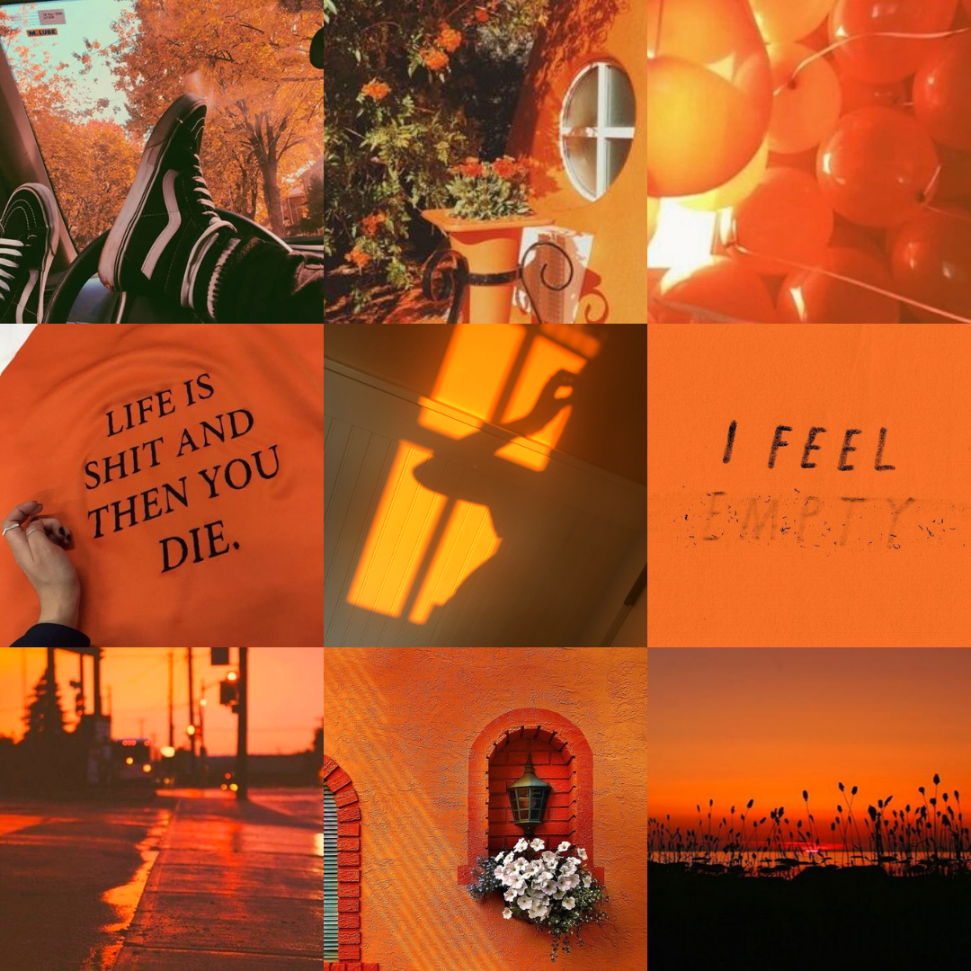 Оранжевый коллаж