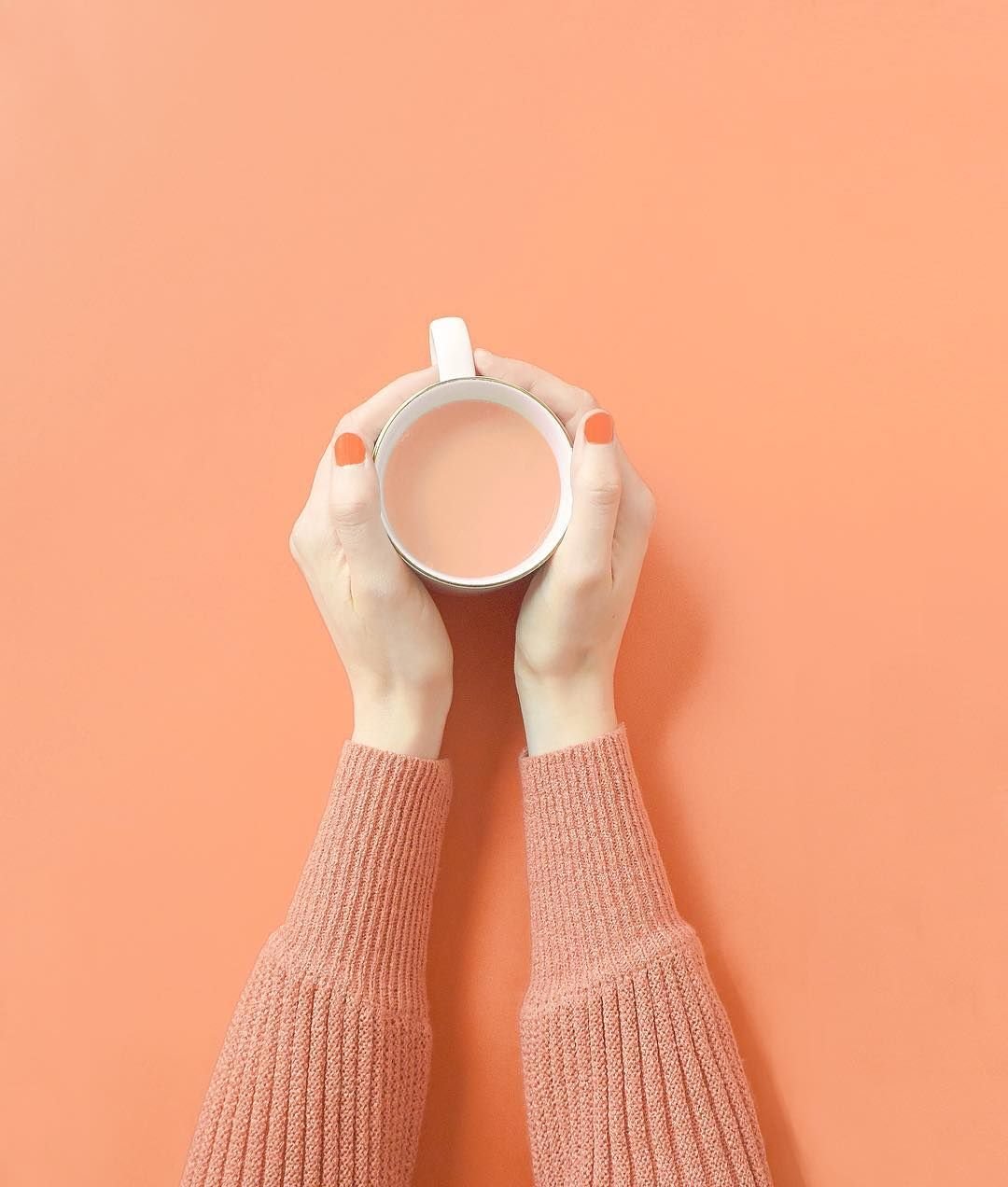 Эстетика оранжевый пастельный