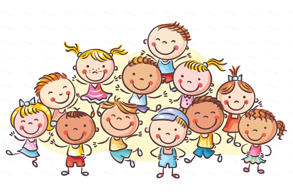 Счастливый ребенок схематично