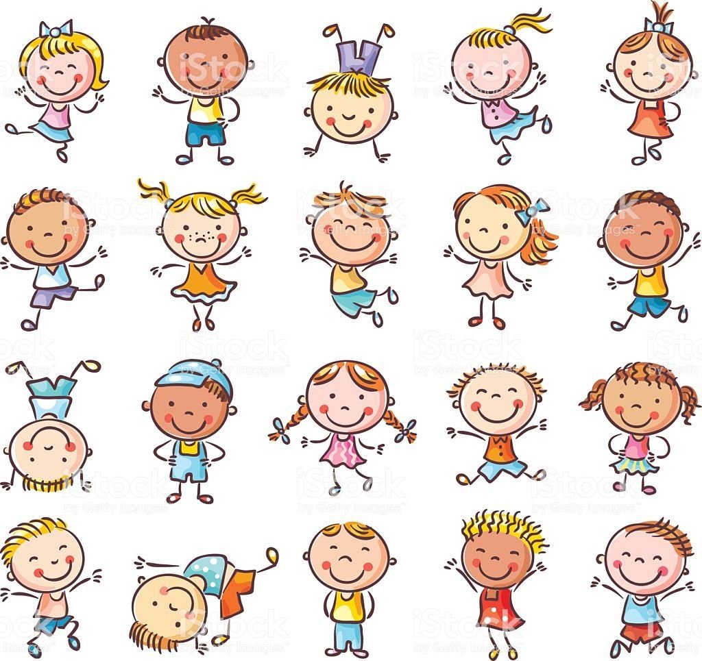 Схематичные рисунки счастливый ребенок