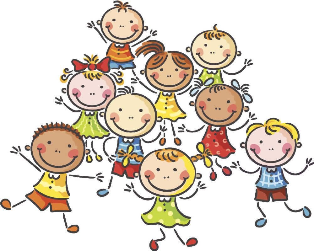 Веселые дети мультяшные