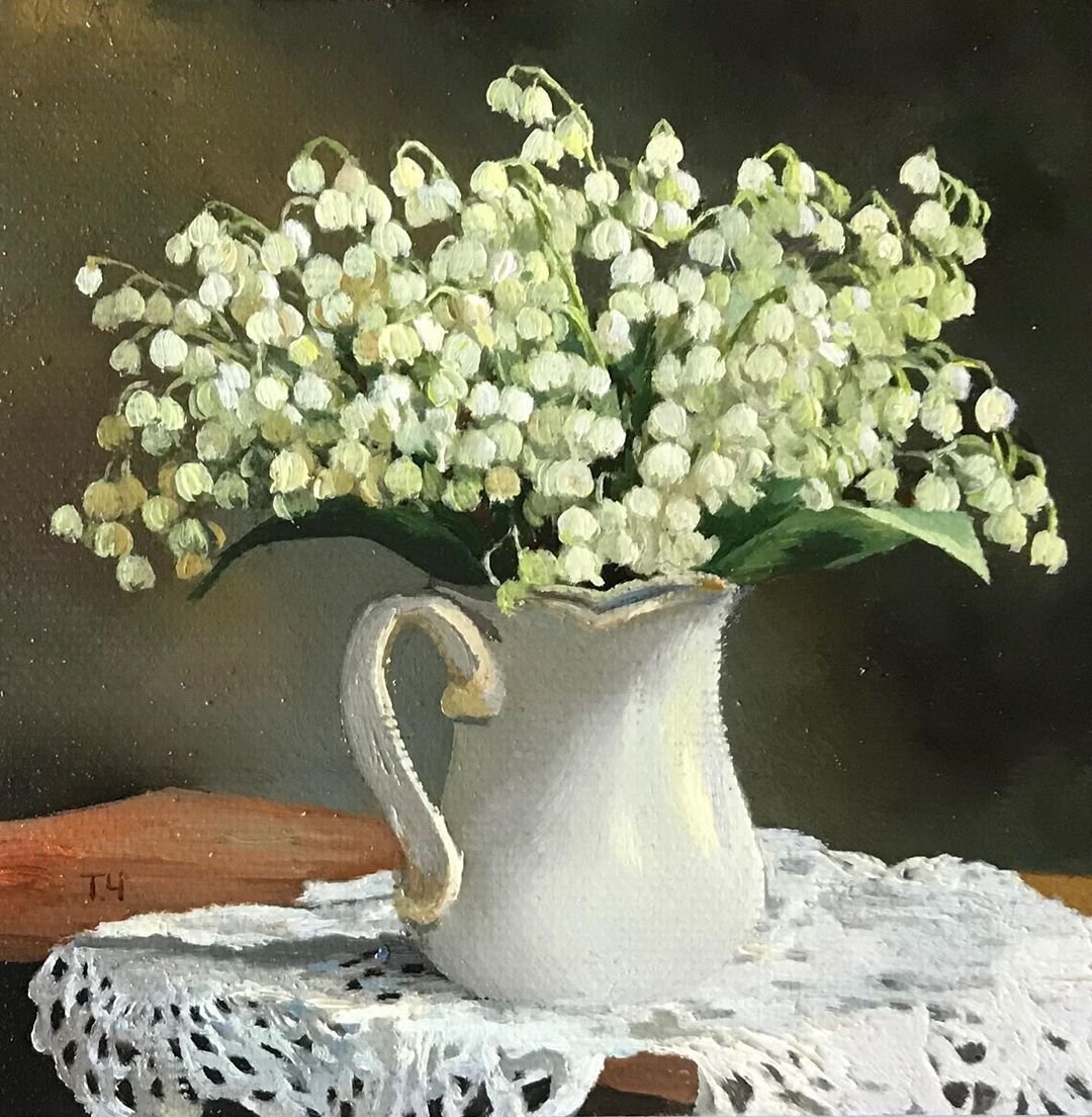 Чашка кофе и Ландыши