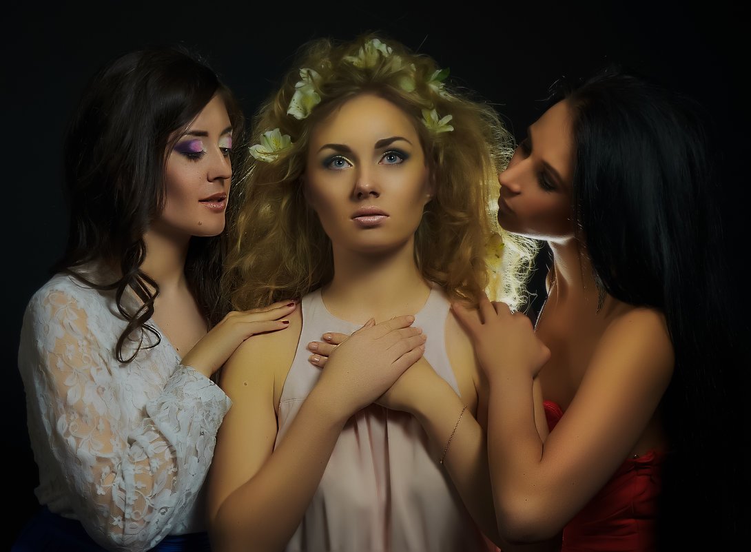 Фотосессия 3 сестры