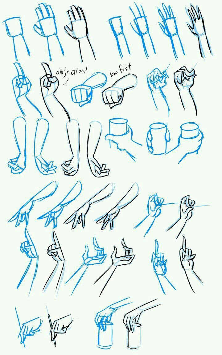 Уроки рисования рук