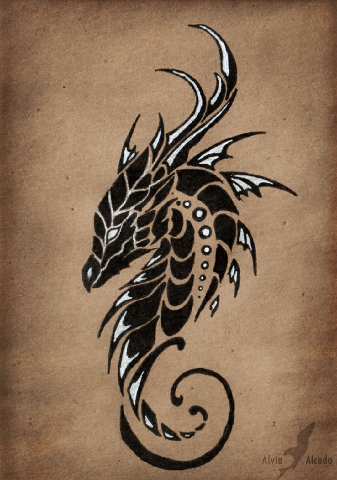 Стилизованный дракон