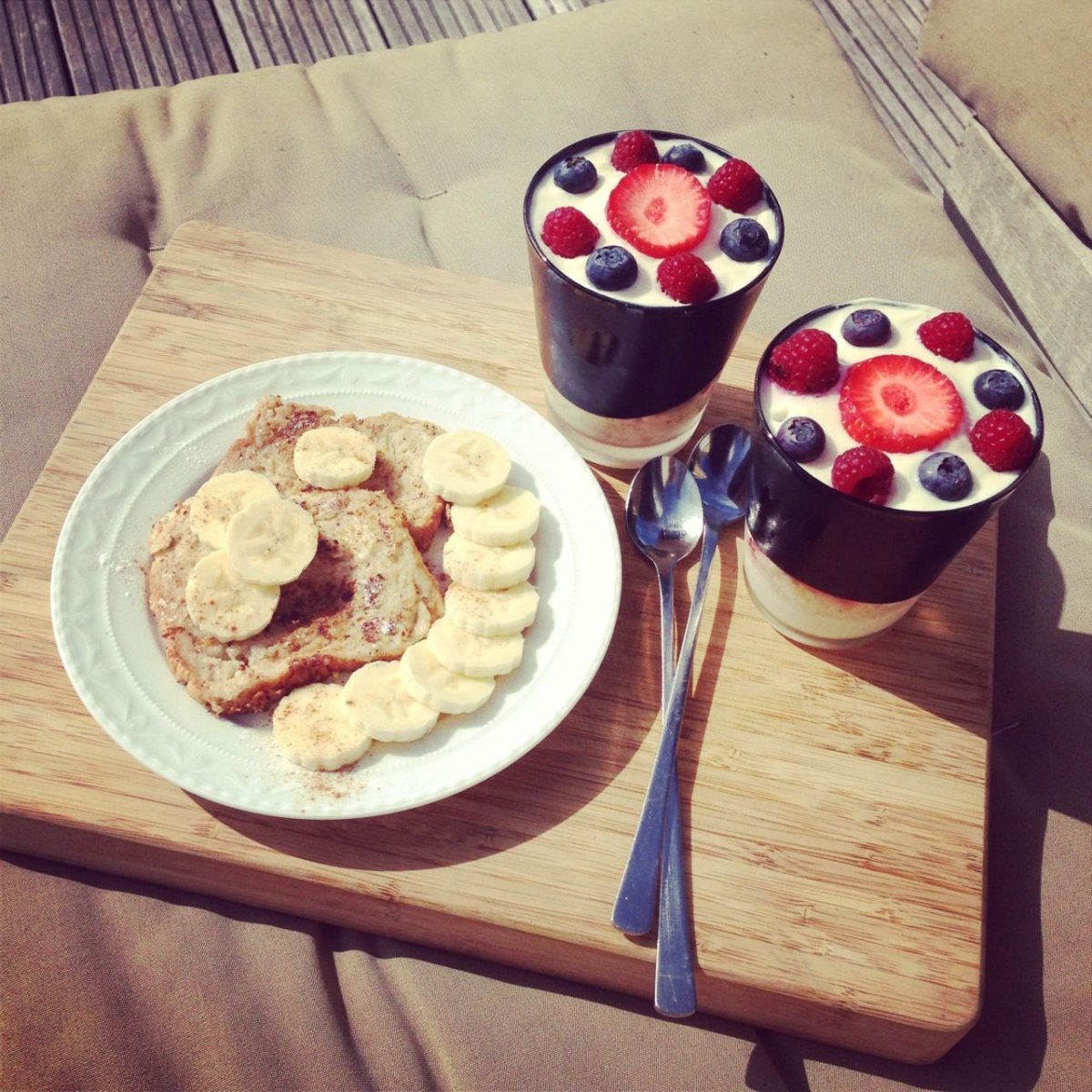 Красивый милый завтрак