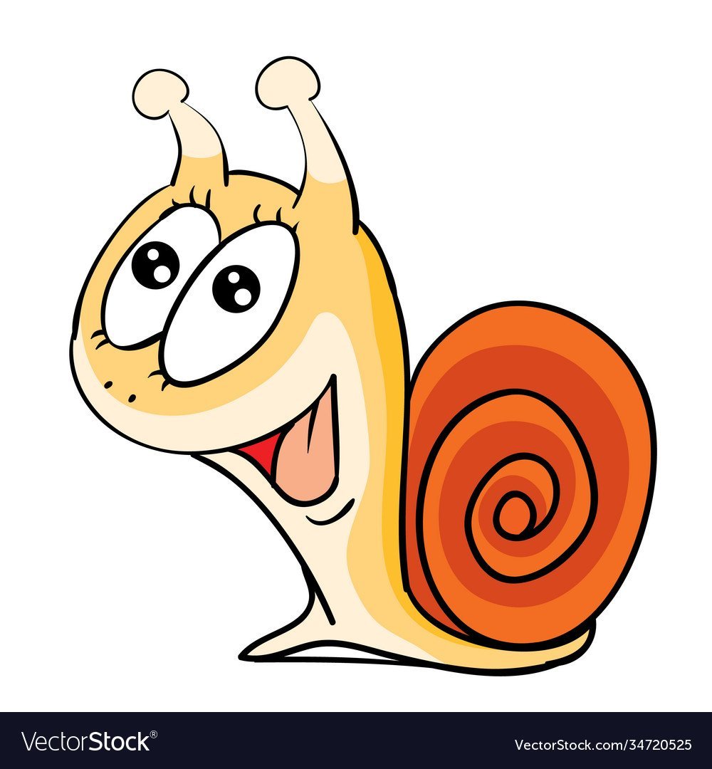 Милые улитки мультяшные