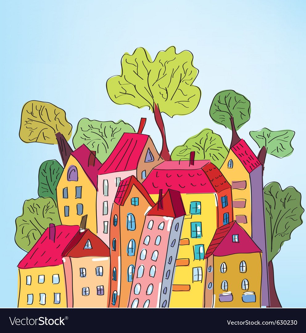 Сказочный многоэтажный дом