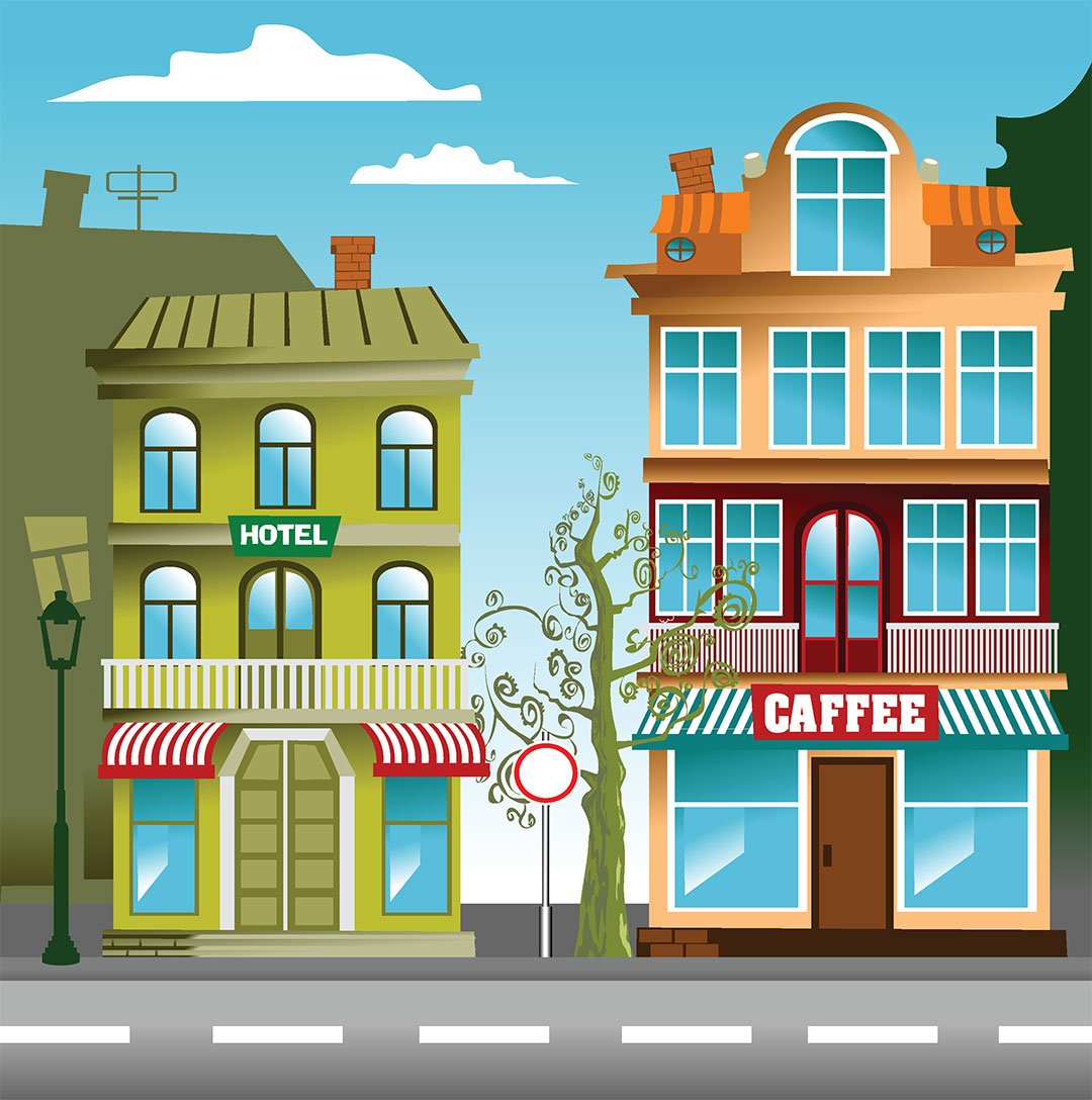 Дом с улицы мультяшный