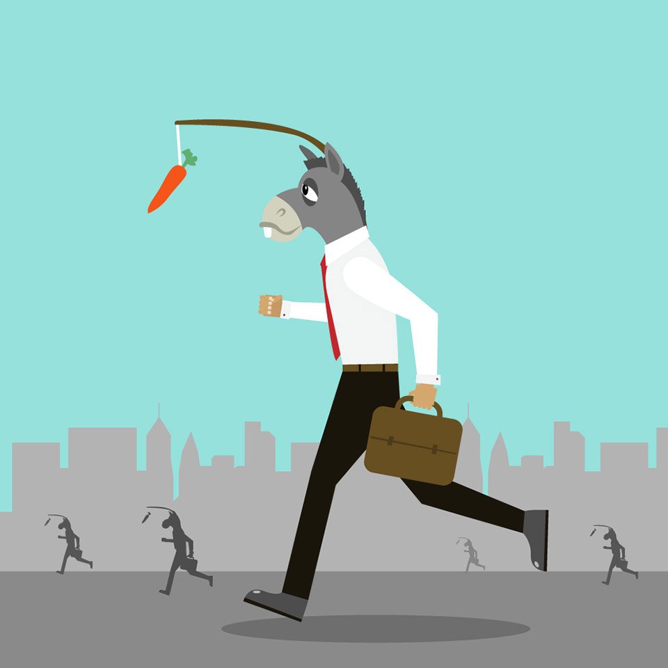 Ослик и морковка