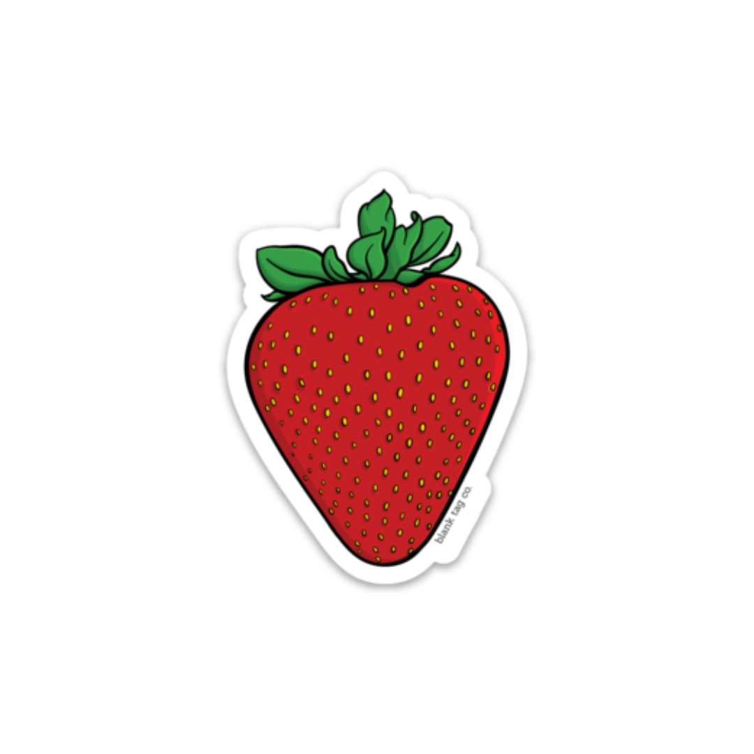 Земляника наклейка