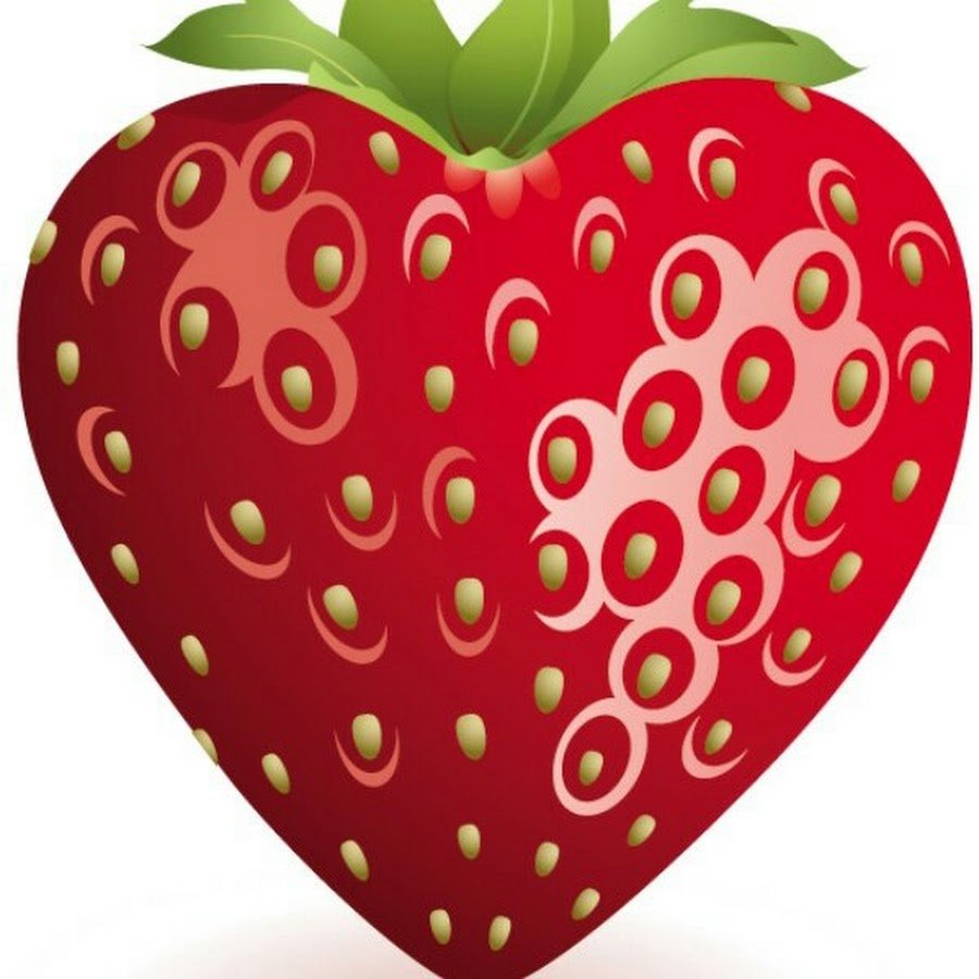 Клубника в виде сердца