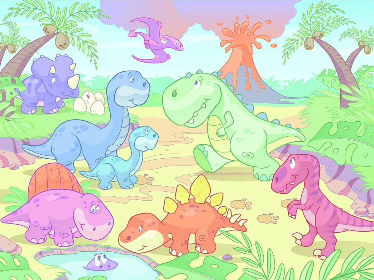 Динозавры детские картинки