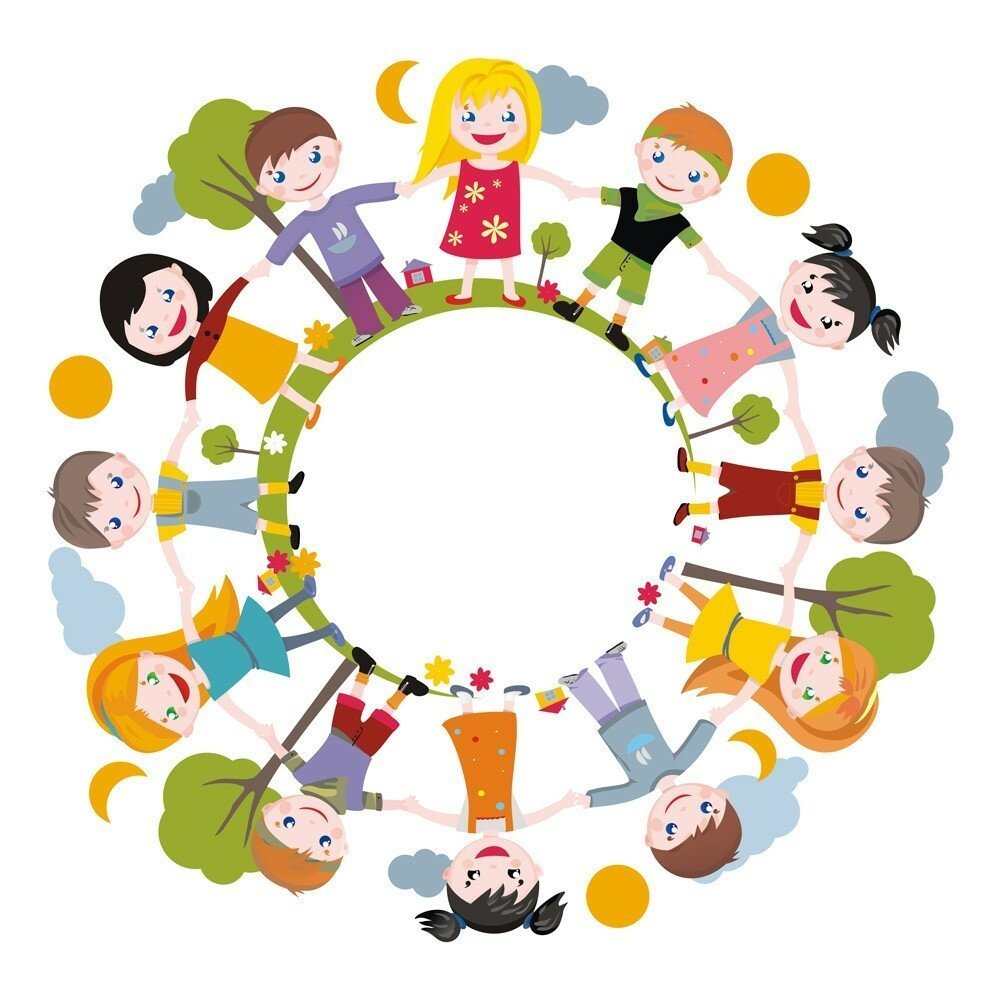 Дети эмблема круг