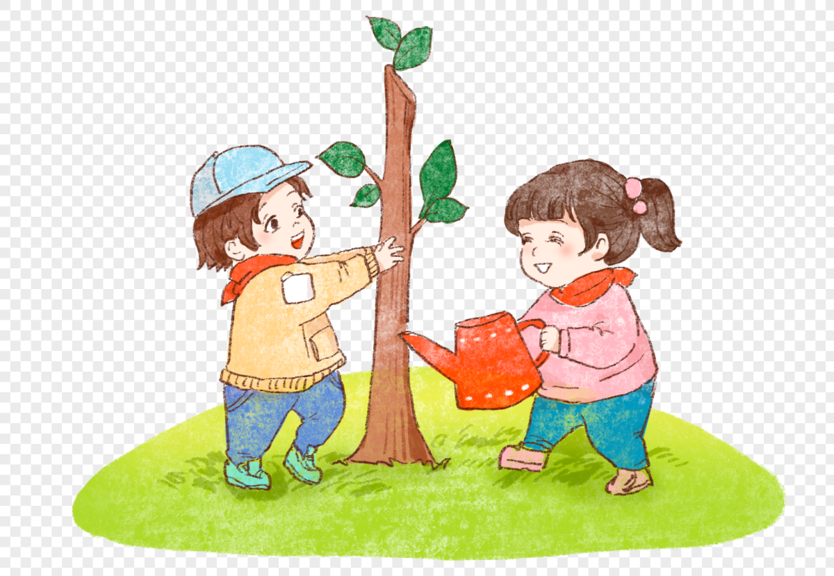 Дети сажают деревья картинки