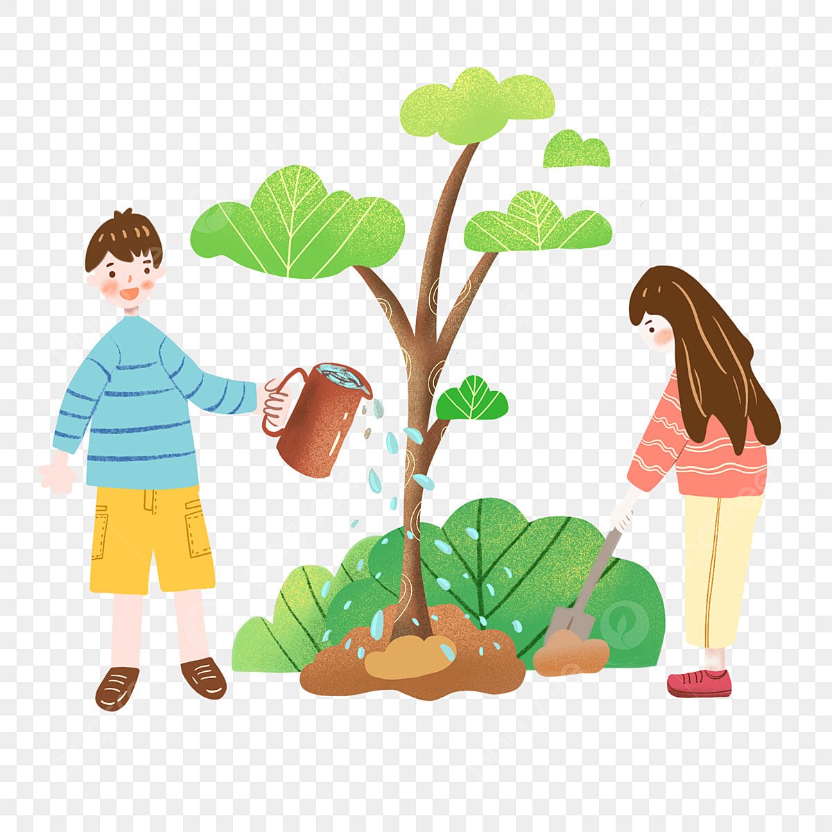 Plant Trees cartoon