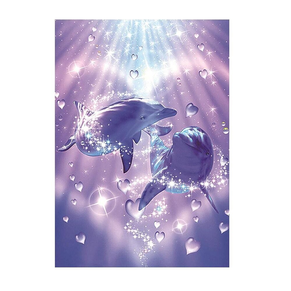 Алмазная мозайка дельфины