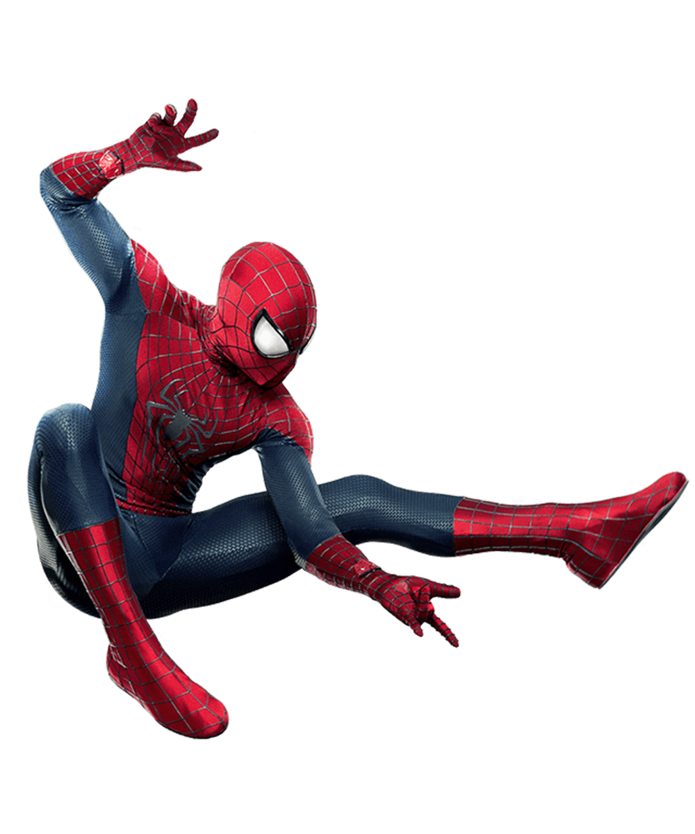 Человек паук на белом фоне