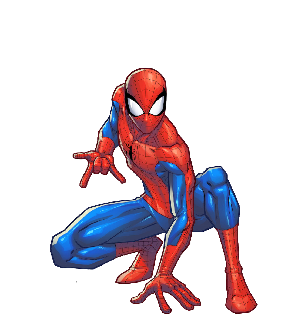 Картинка человек паук на белом фоне