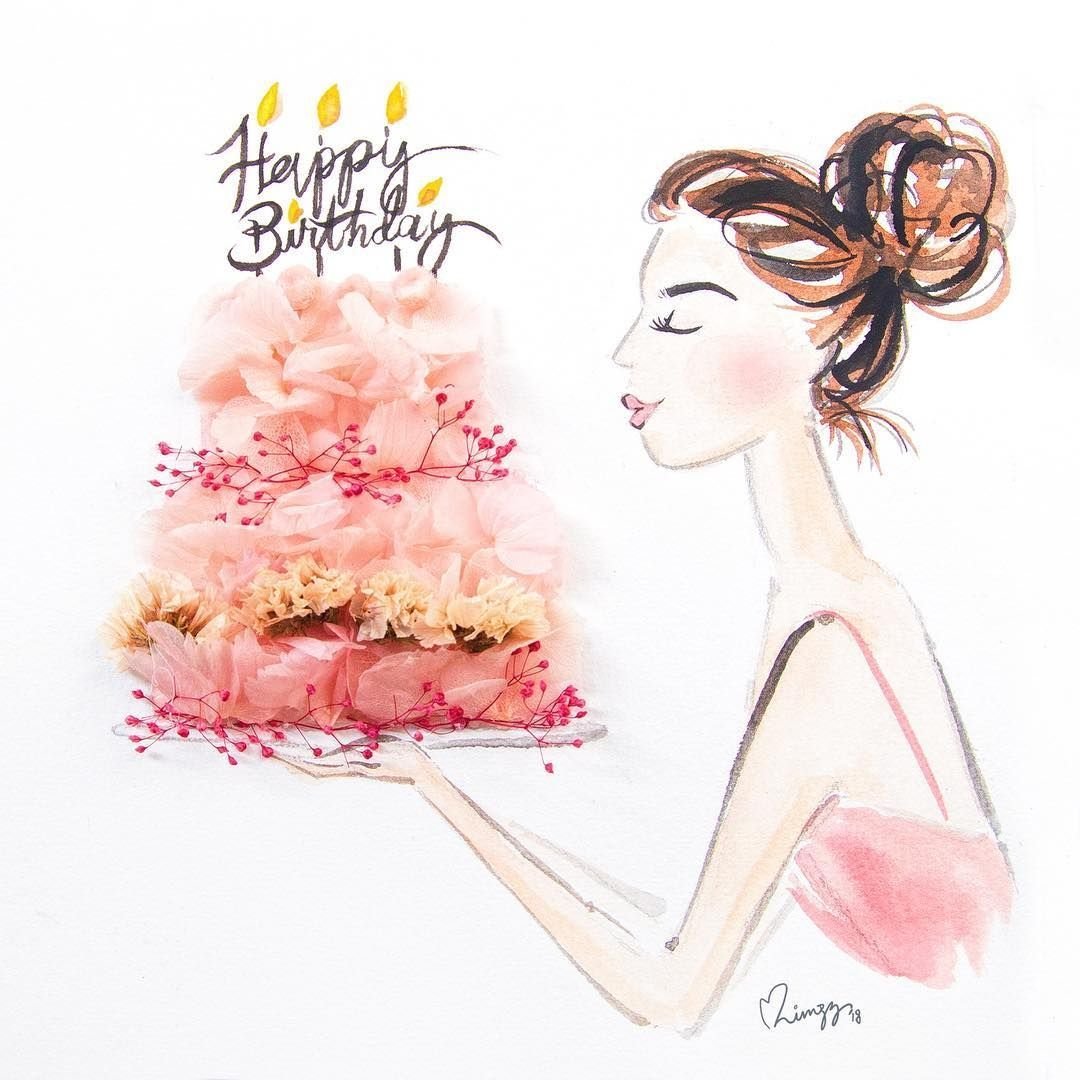 С днем рождения белый букет