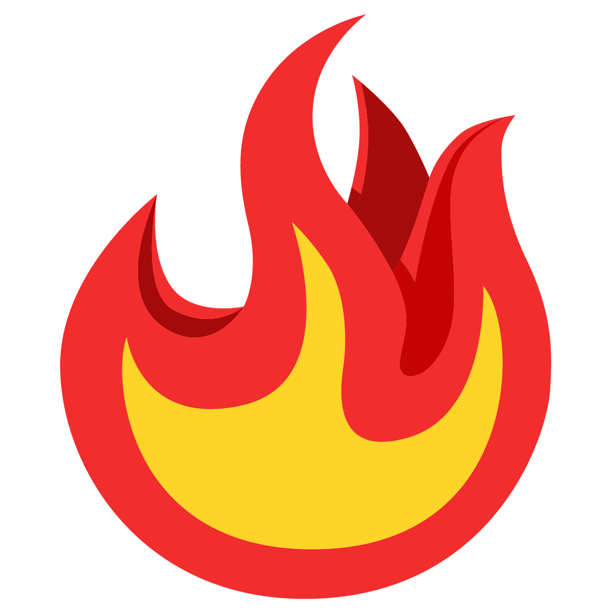 Смайлик огонь