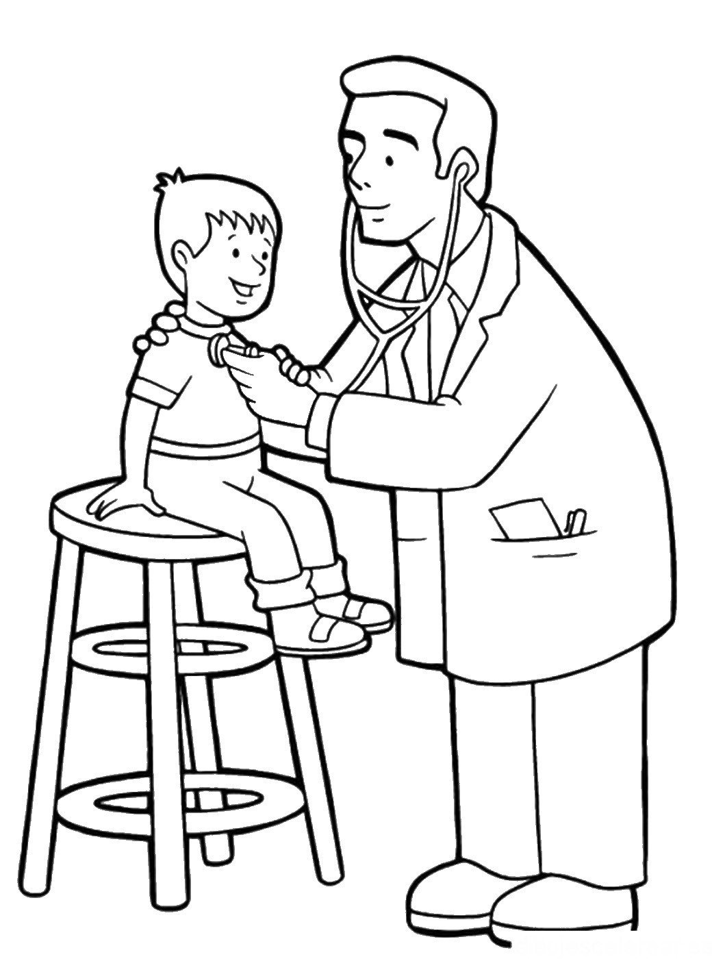 Картинки врача для срисовки