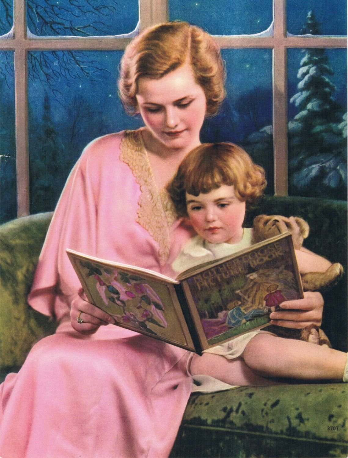 Семейное чтение в живописи