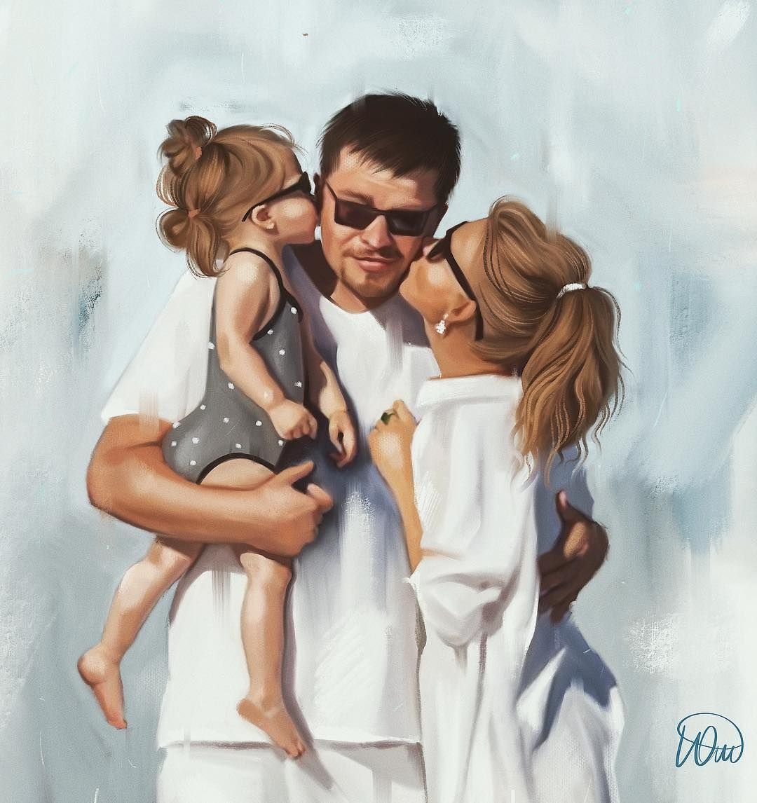 Семья арт красивый