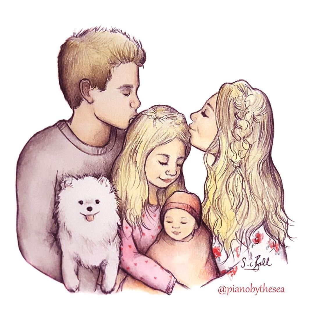 Семья милые картинки