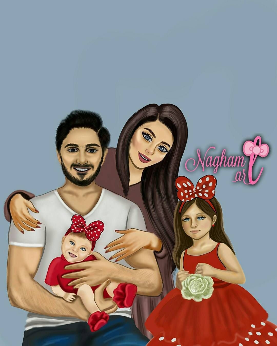 Семья картинки нарисованные