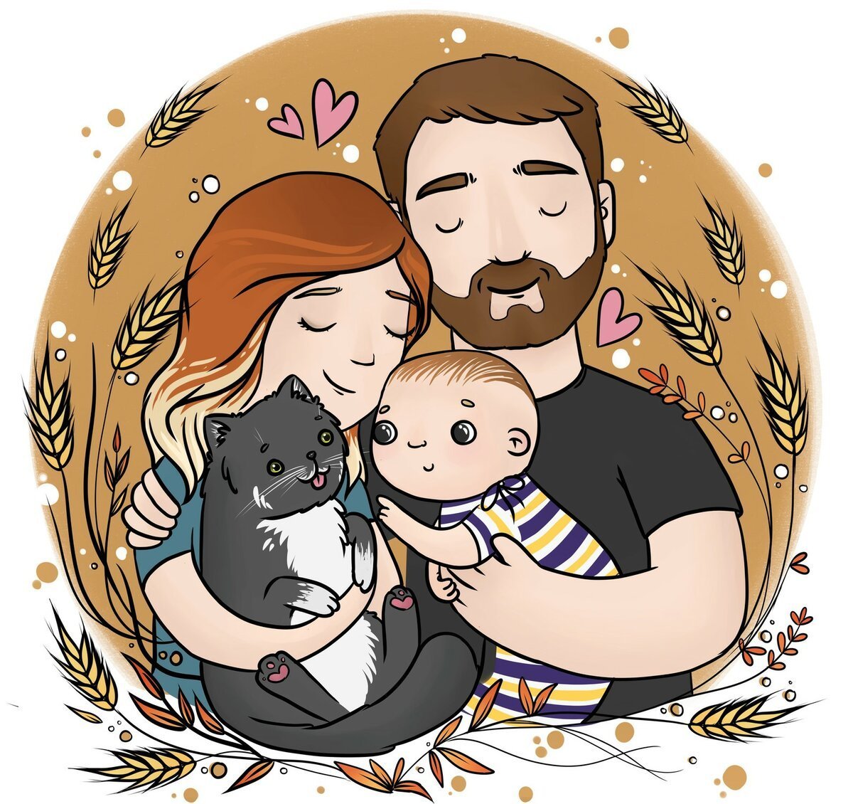 Семейные иллюстрации