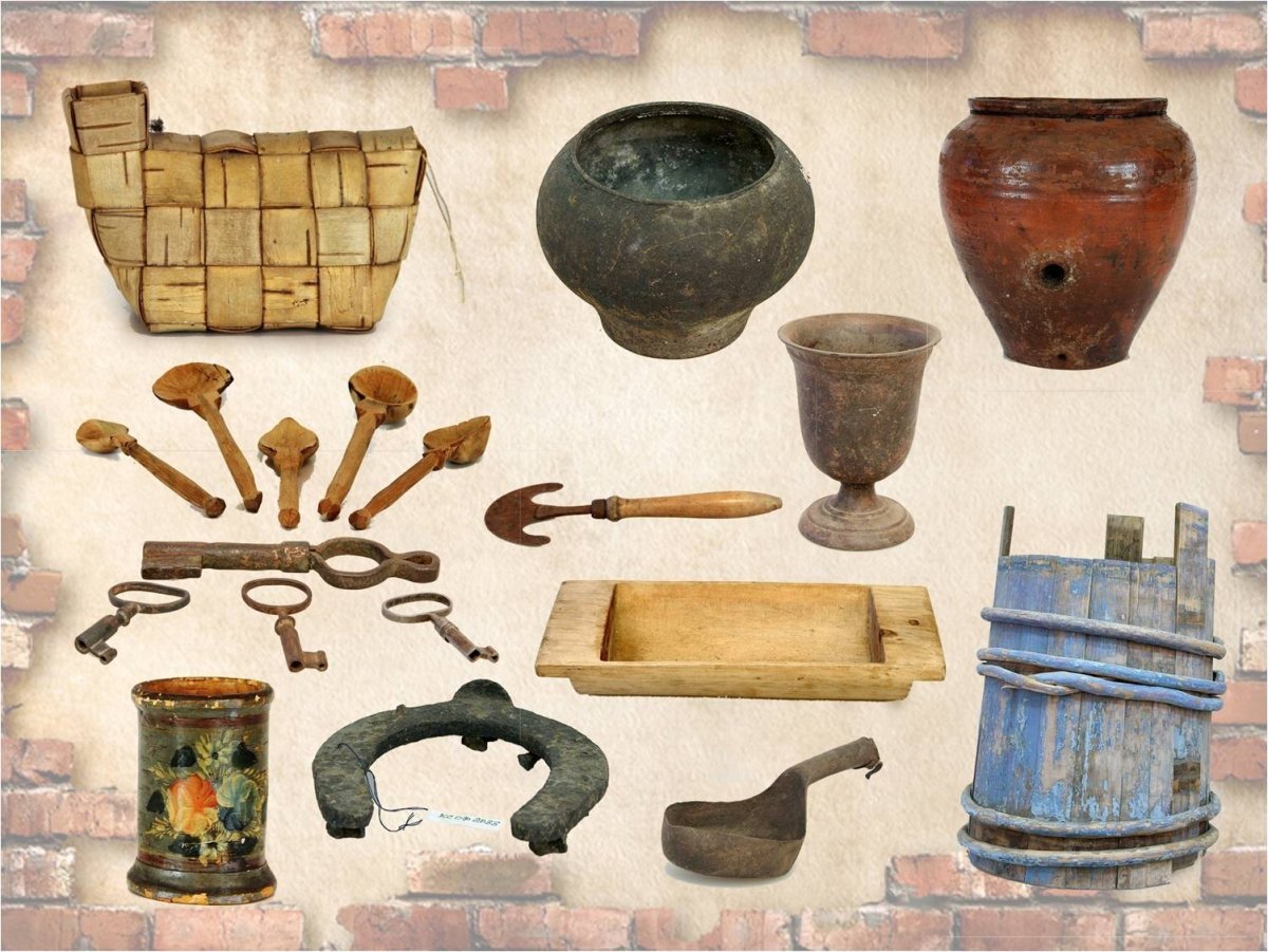 Старинные предметы быта рисунки