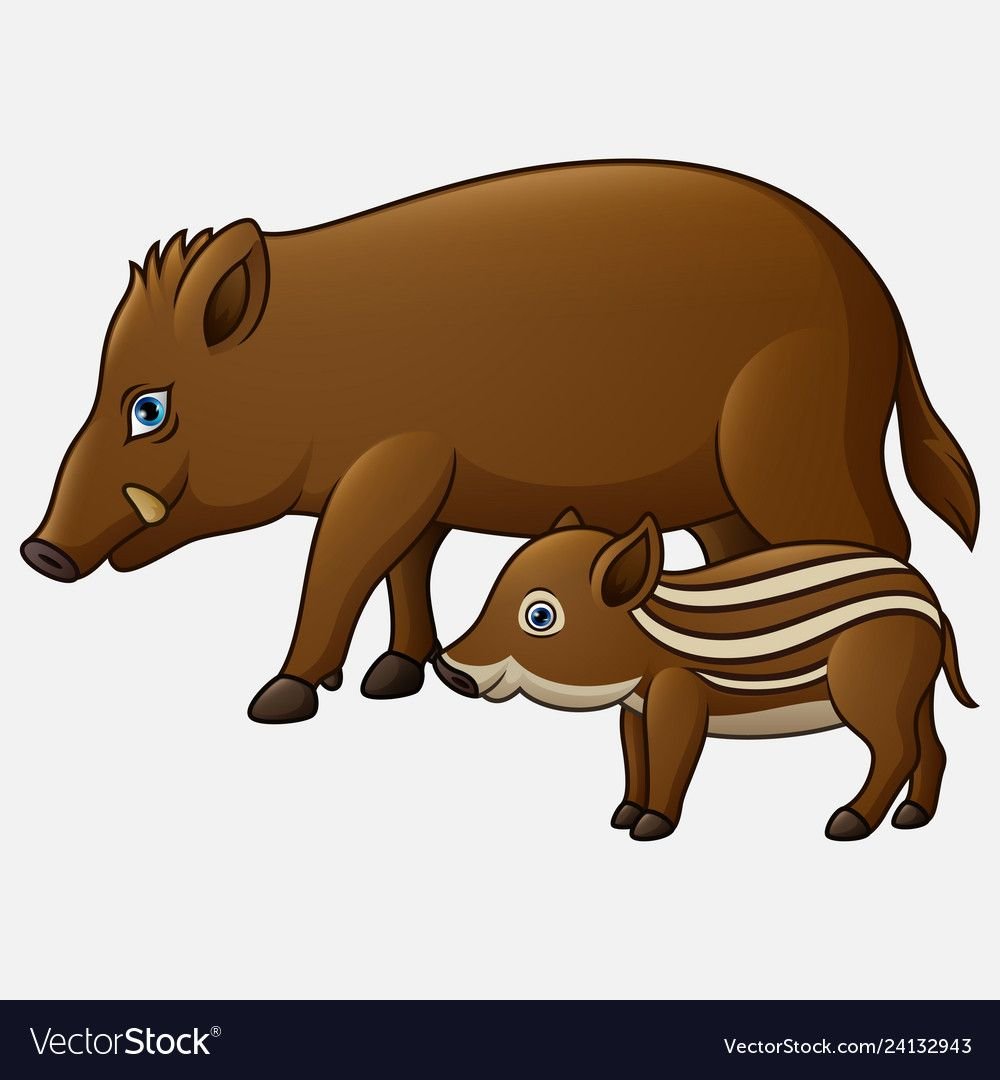 Кабанчик мультяшный маленький