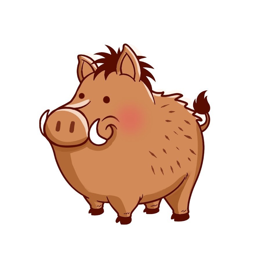 Кабанчик нарисованный