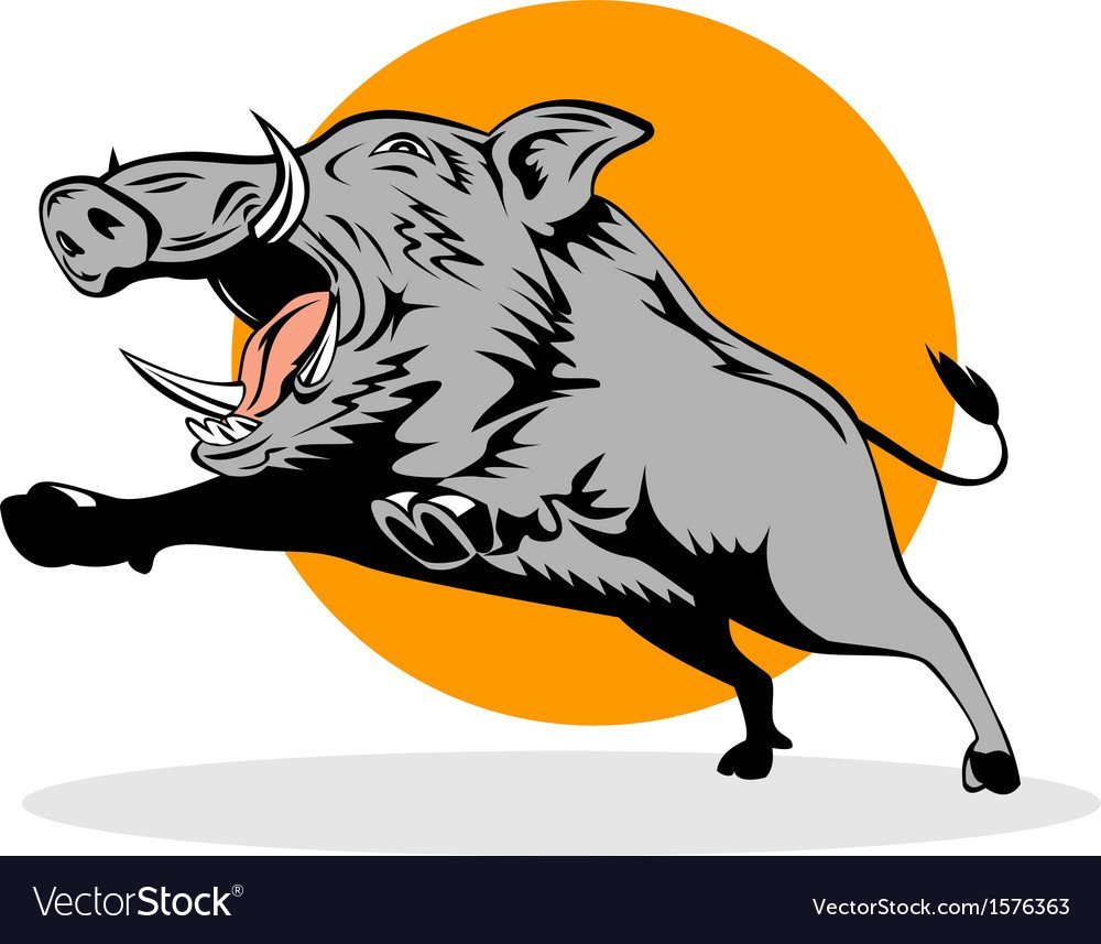 Логотип Бегущий кабан