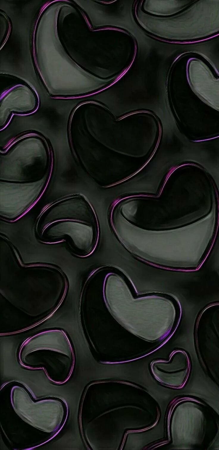 Коллаж черного и фиолетового цвета