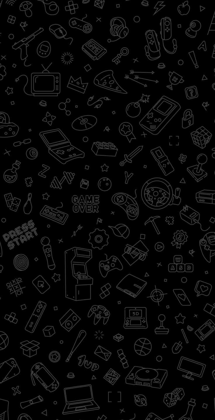 Темные обои с узорами