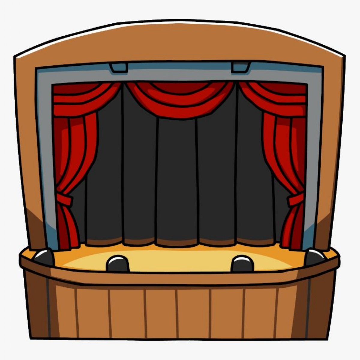 Сцена театра вектор