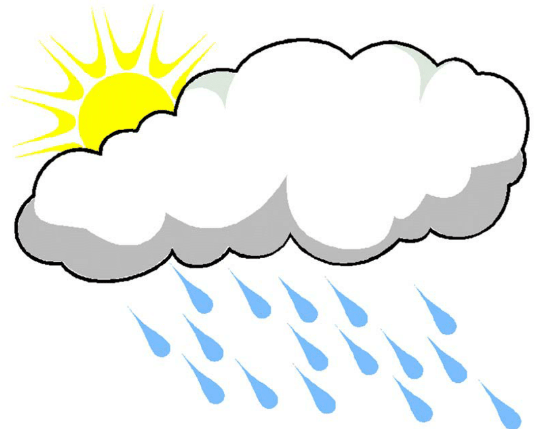 Картинка из прогноза погоды дождливо чб