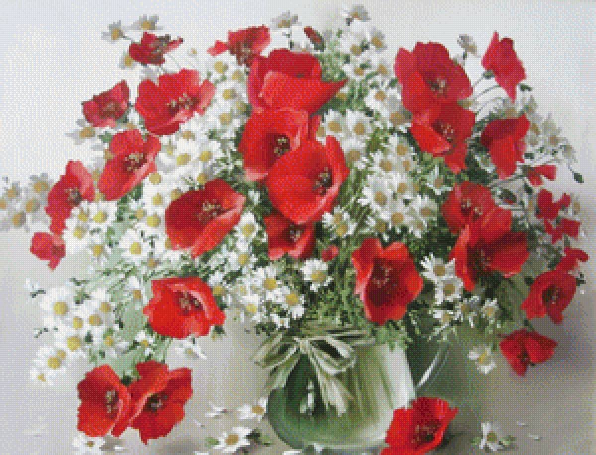 Солнце цветы голубое небо